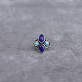 Boho Blend - Lapis & Turquoise Ring Us 4 Rings