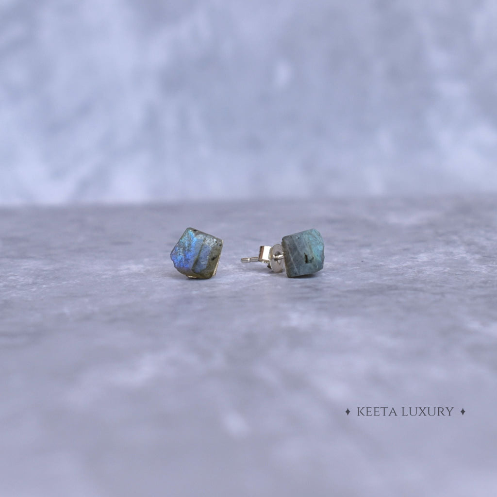 Boho Bloom - Labradorite Studs Earrings