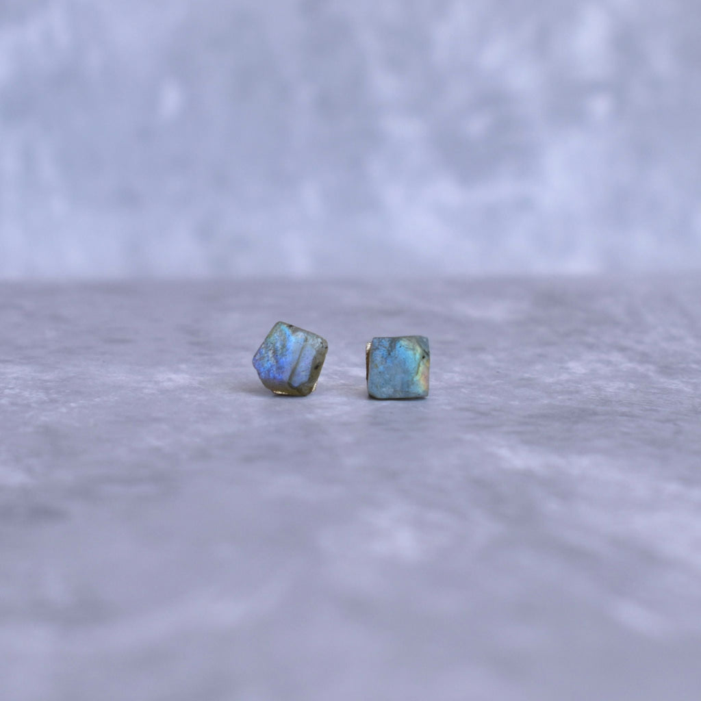 Boho Bloom - Labradorite Studs Only Earrings