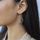 Boho Chic Flair - Amethyst Earrings