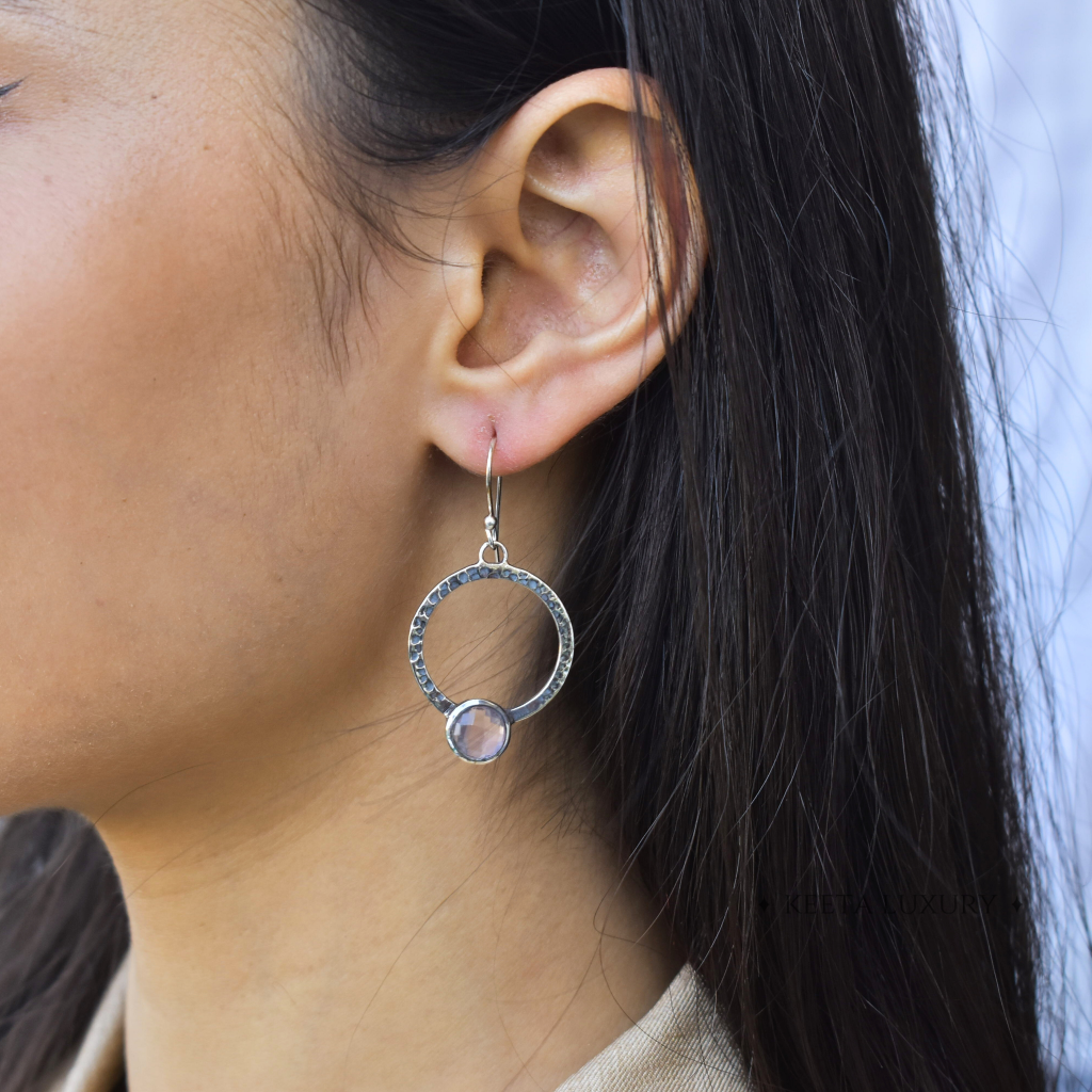 Boho Chic Flair - Rose Quartz Earrings -
