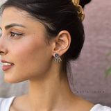 Boho Elegance - Labradorite Stud Earrings