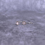 Boho Elegance - Rose Quartz Studs Earrings