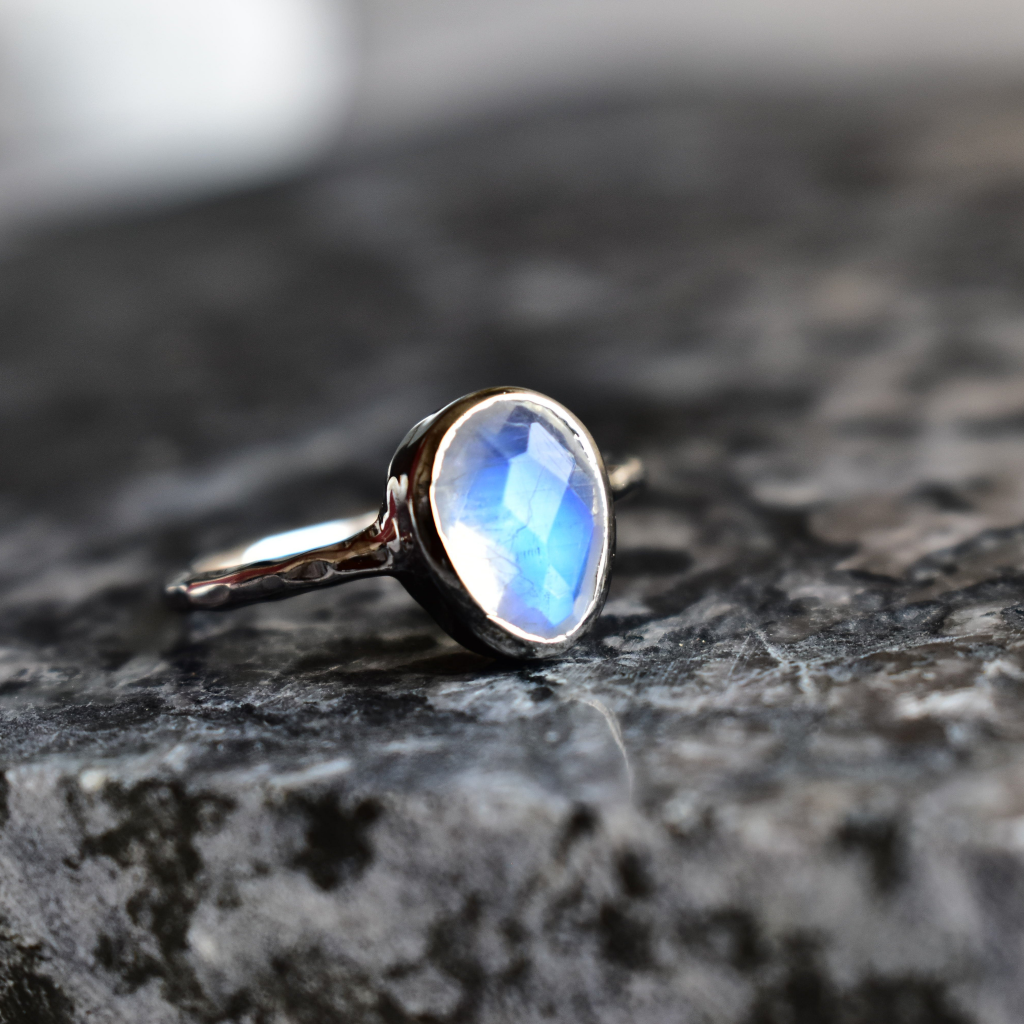 Boho Moon Dance - Moonstone Ring -