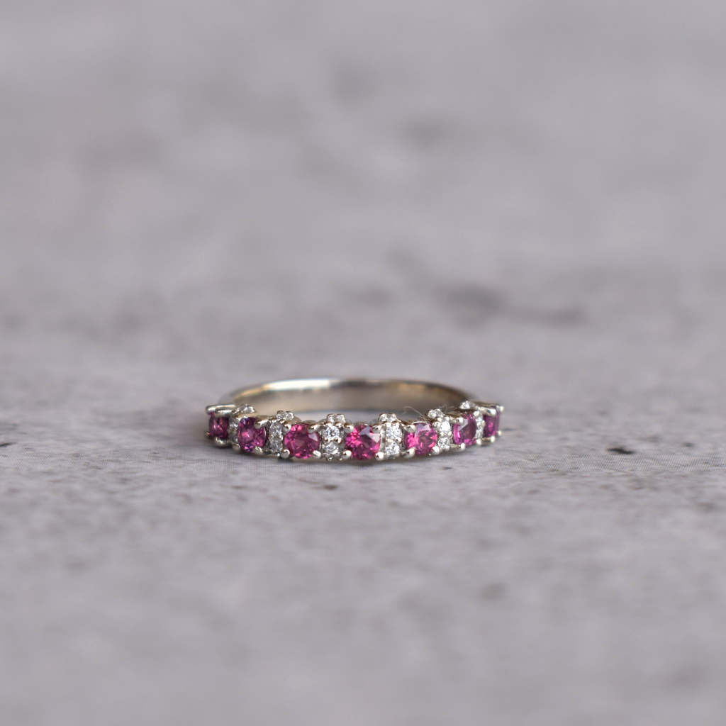 Boundless Beauty - Garnet Ring Band -