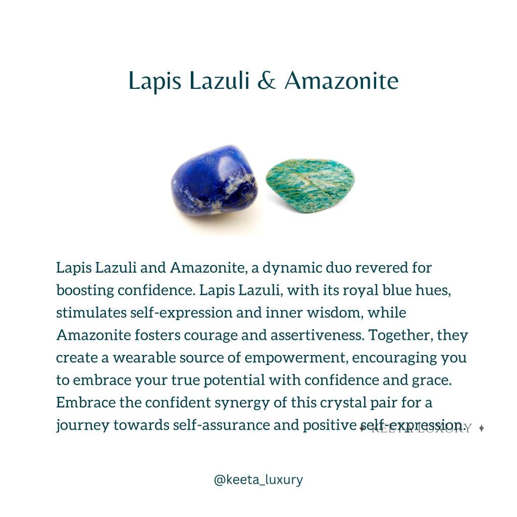 Brave Band - Lapis Lazuli and Amazonite Bracelet -