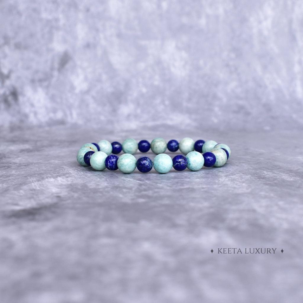 Brave Band - Lapis Lazuli and Amazonite Bracelet -