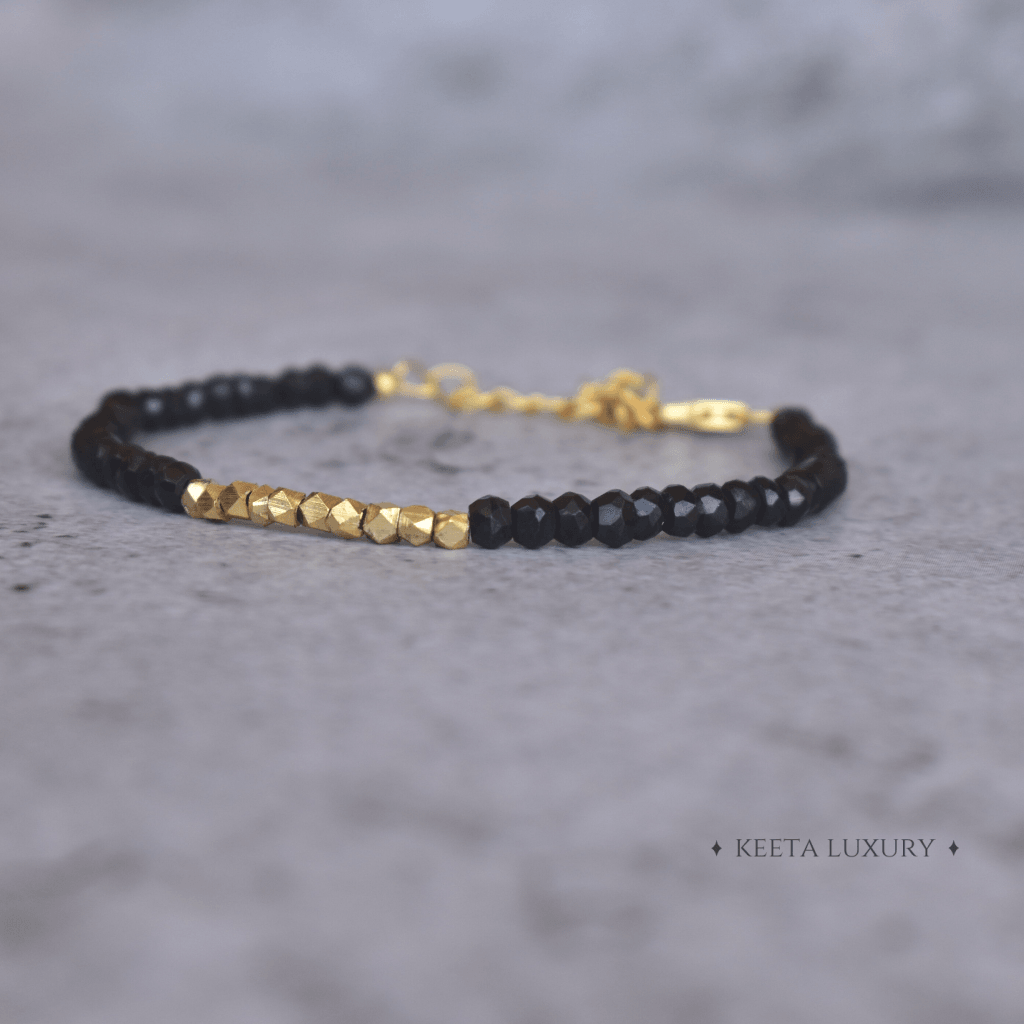 Calming Delicacy - Black Onyx Bracelets -