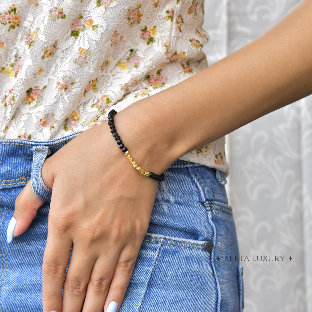 Calming Delicacy - Black Onyx Bracelets -