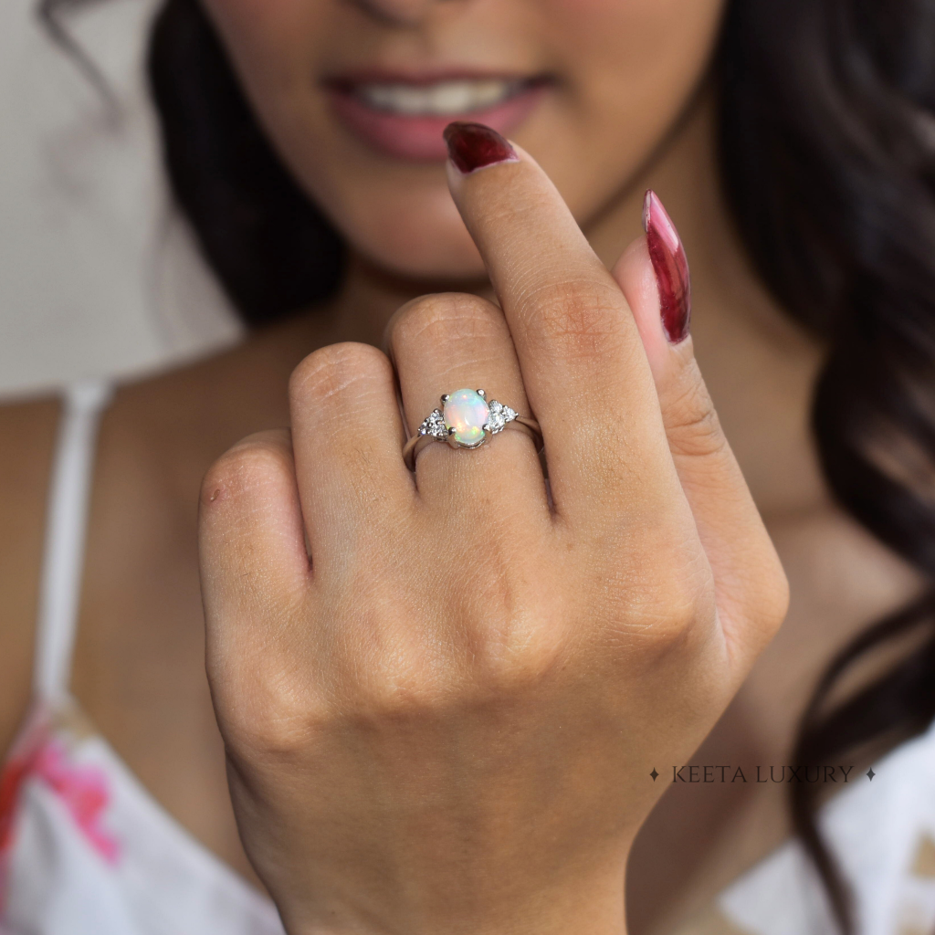 Celestial Glow - Opal Ring -