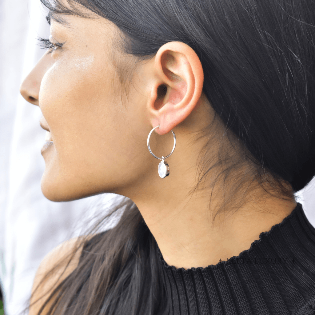 Celestial - Moonstone Earrings -