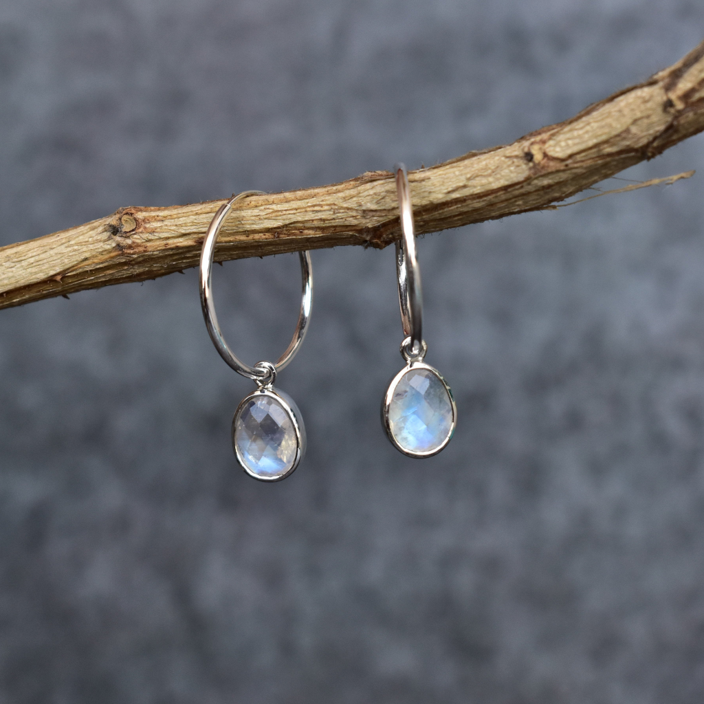 Celestial - Moonstone Earrings -