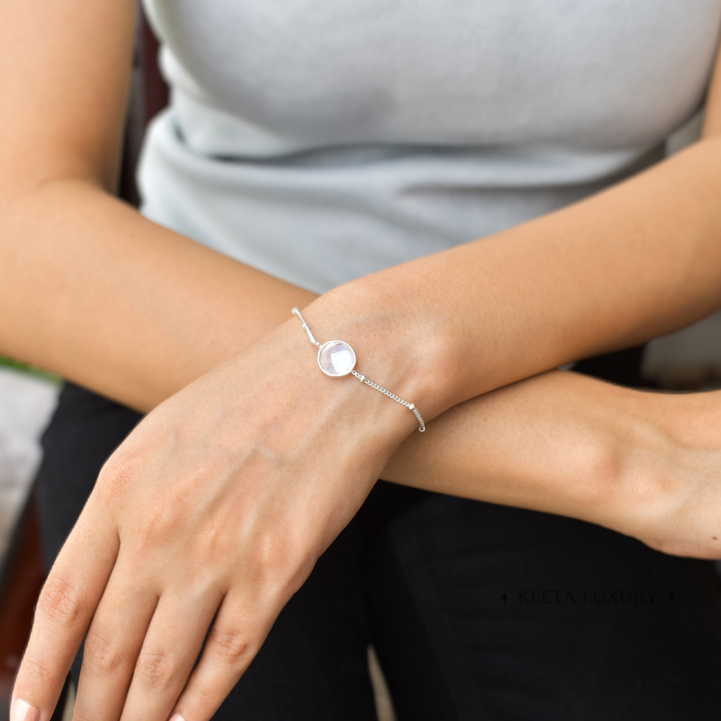 Celestial Symphony - Moonstone Bracelet -