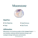 Celestial Triangle - Moonstone Studs Earrings