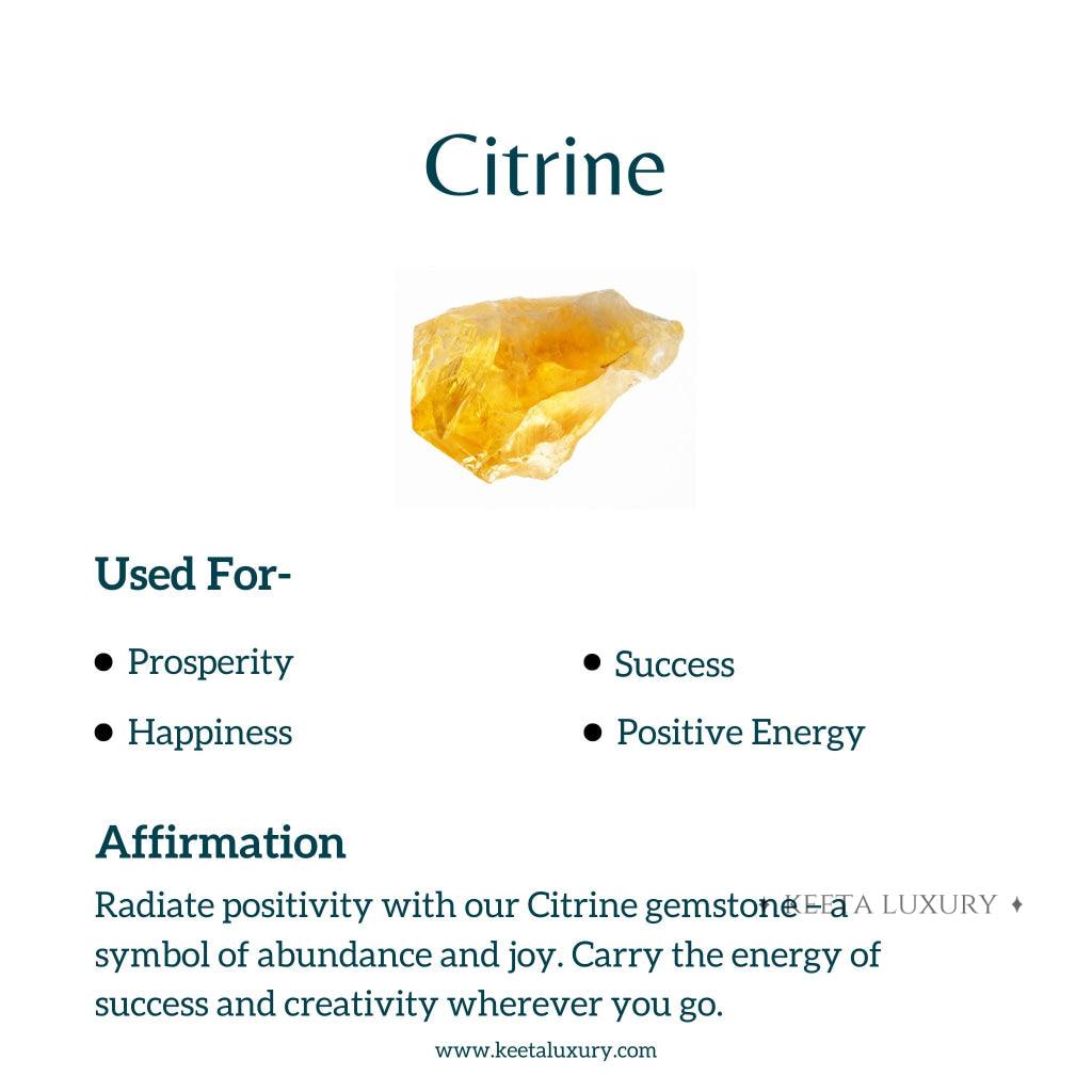 Classic - Citrine Studs Earrings -