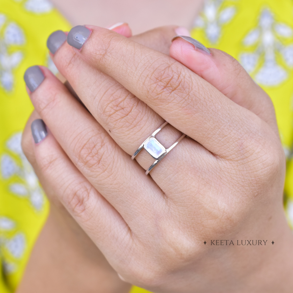 Classic Delight - Moonstone Ring -
