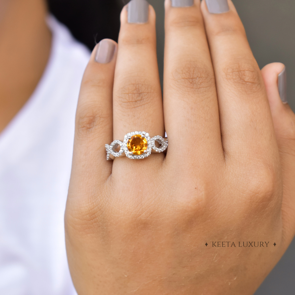 Classic Yellow - Citrine Ring -