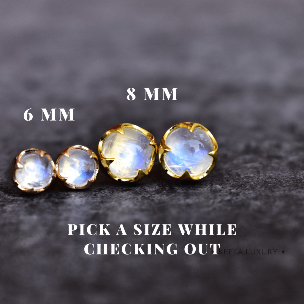 Claw - Moonstone Earring -