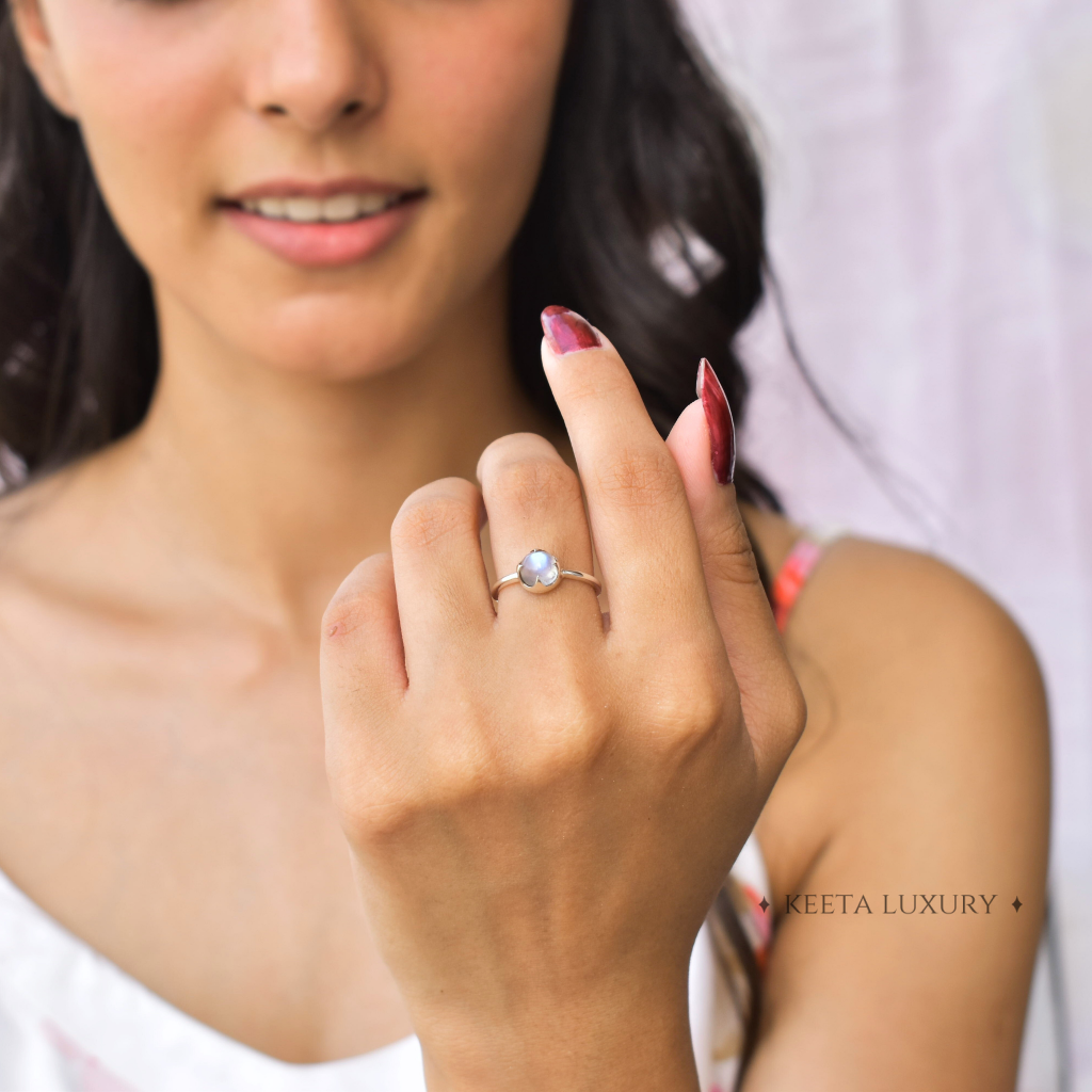 Claw - Moonstone Ring -