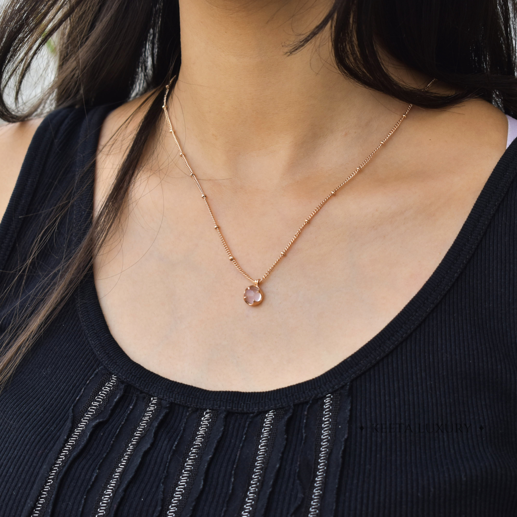 Claw - Rose Quartz Necklace -