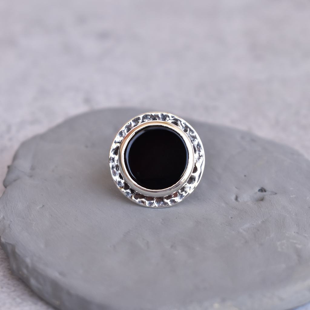 Coin Treasury - Black Onyx Ring -