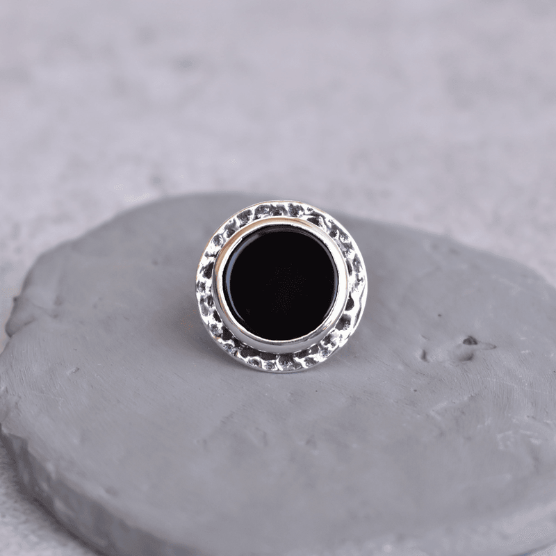 Coin Treasury - Black Onyx Ring - KEETA LUXURY