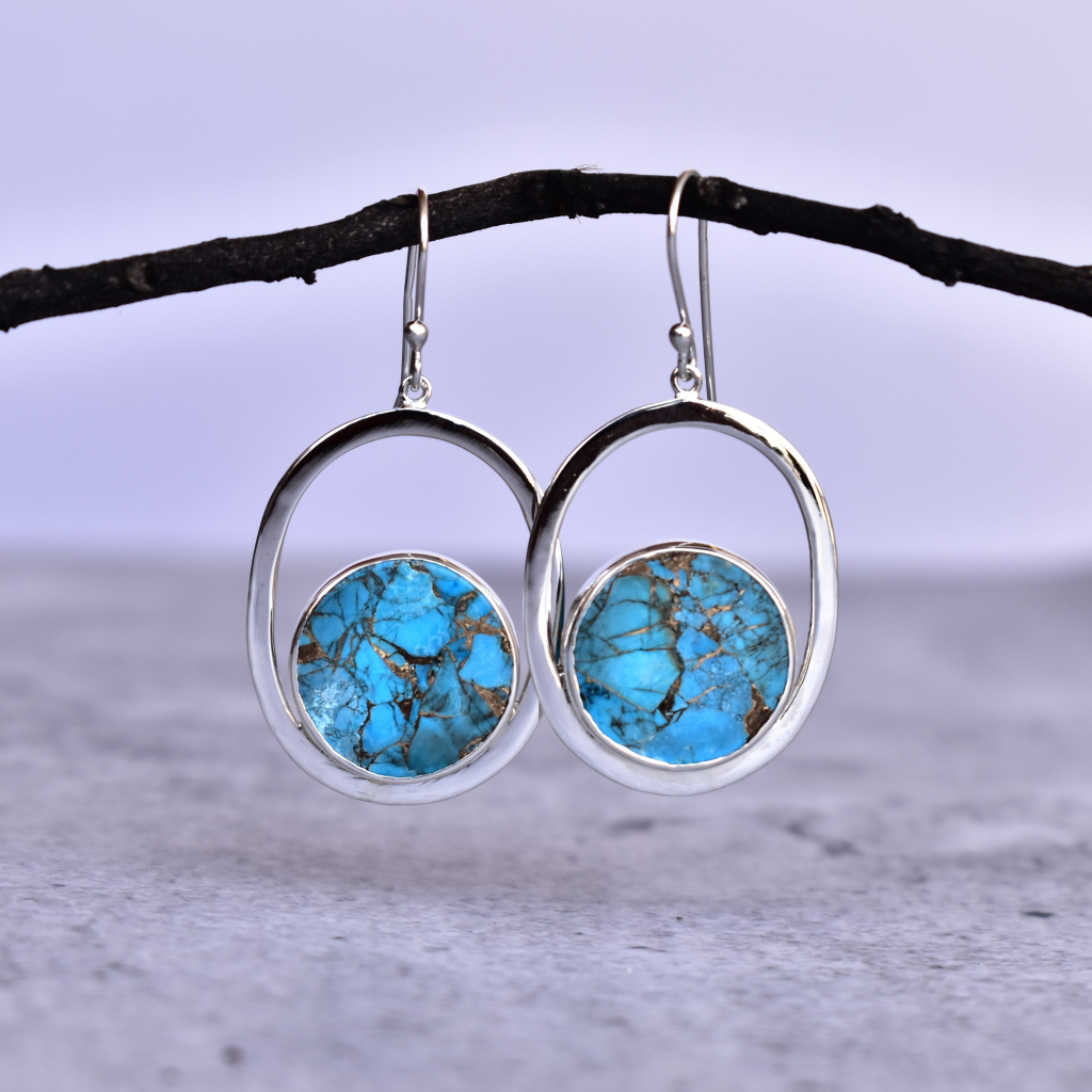 Coin Treasury - Turquoise Dangle -