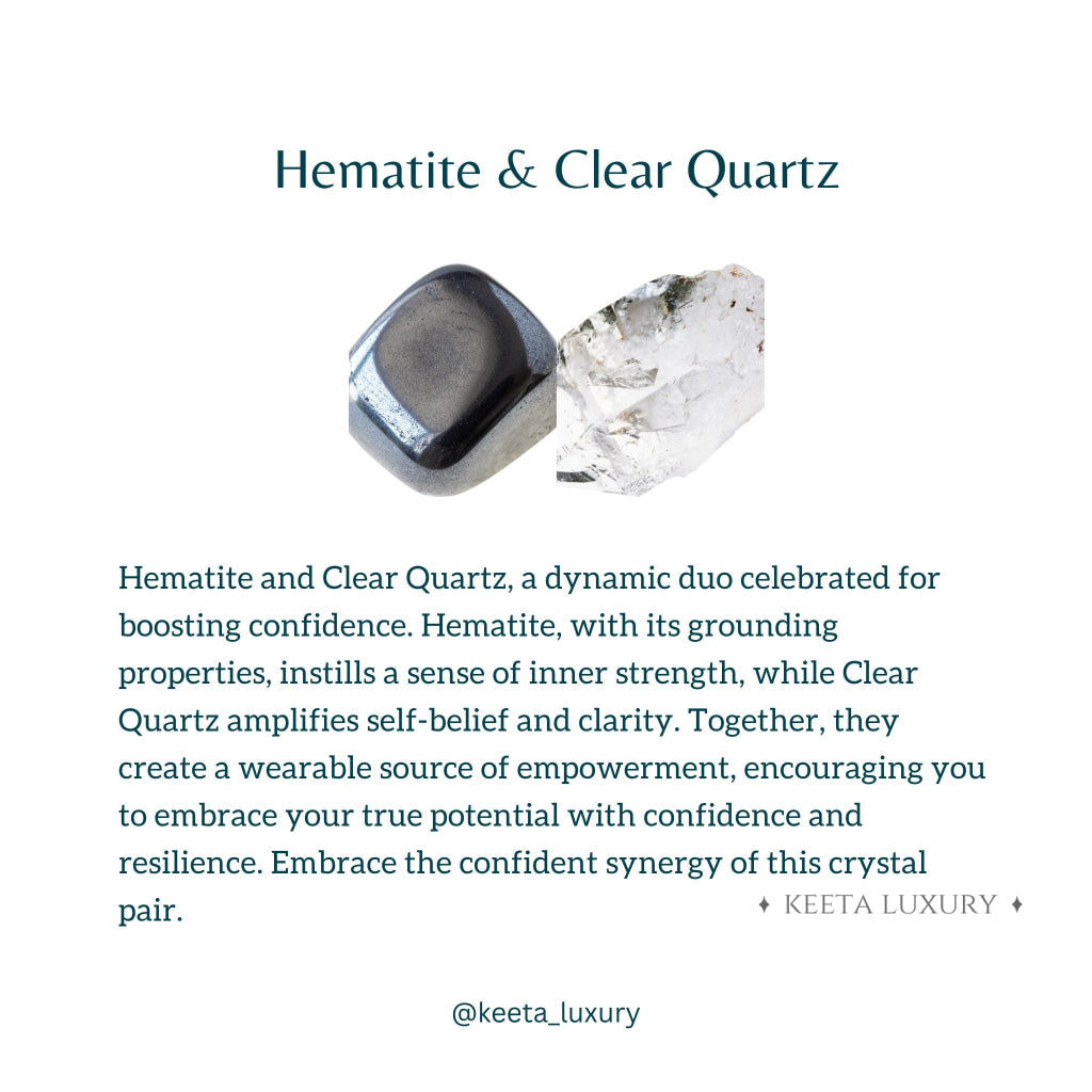 Confidence - Hematite & Clear Quartz -