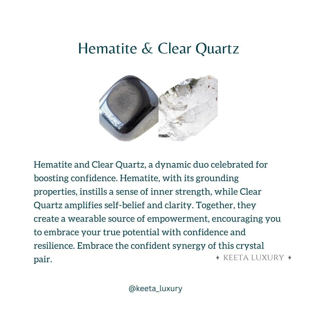 Confidence - Hematite & Clear Quartz -