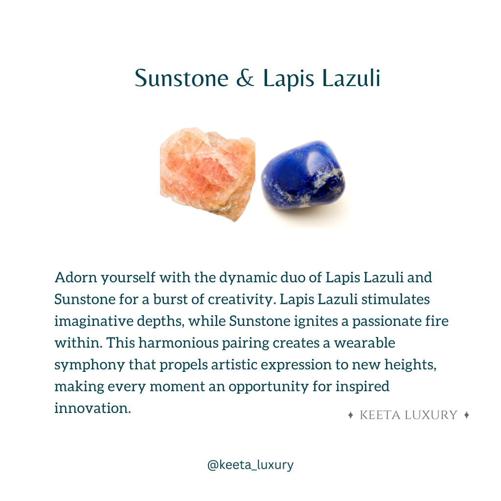 Creativity - Sunstone & Lapis Lazuli Bracelet -