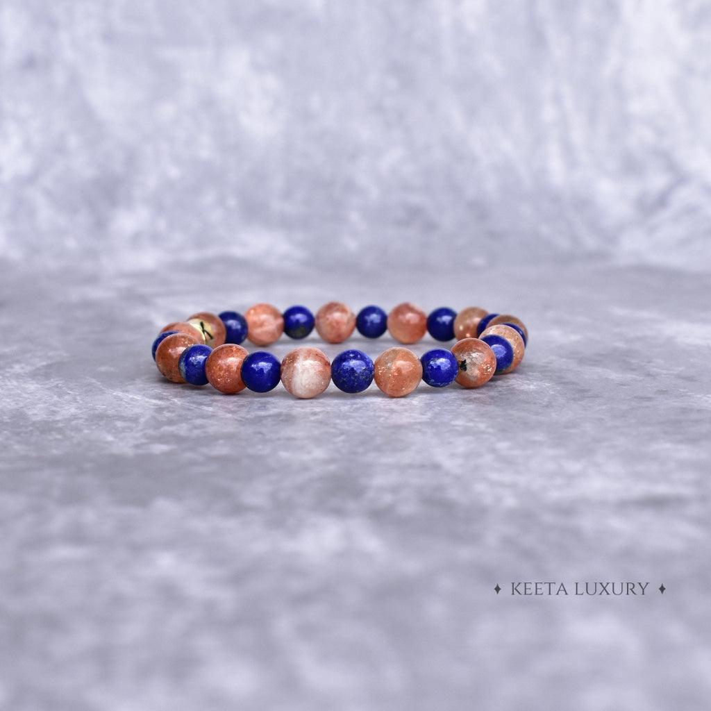 Creativity - Sunstone & Lapis Lazuli Bracelet -
