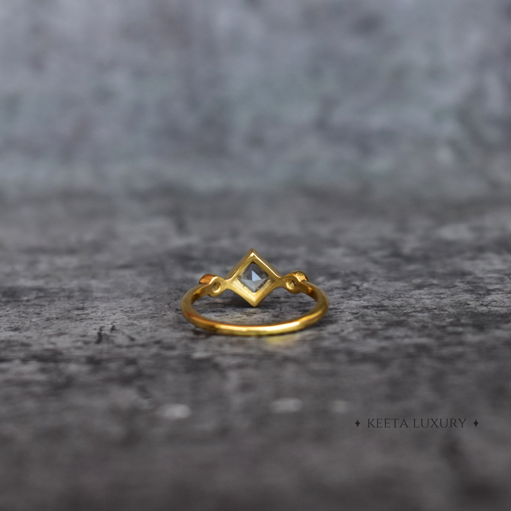 Crystal Crescent - Moonstone Ring -