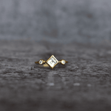 Crystal Crescent - Moonstone Ring Us 4 Rings