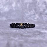 Cubic Harmony - Onyx & Lava Bead Bracelet Bracelets