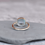 Cushion Conquer - Aquamarine Ring Rings