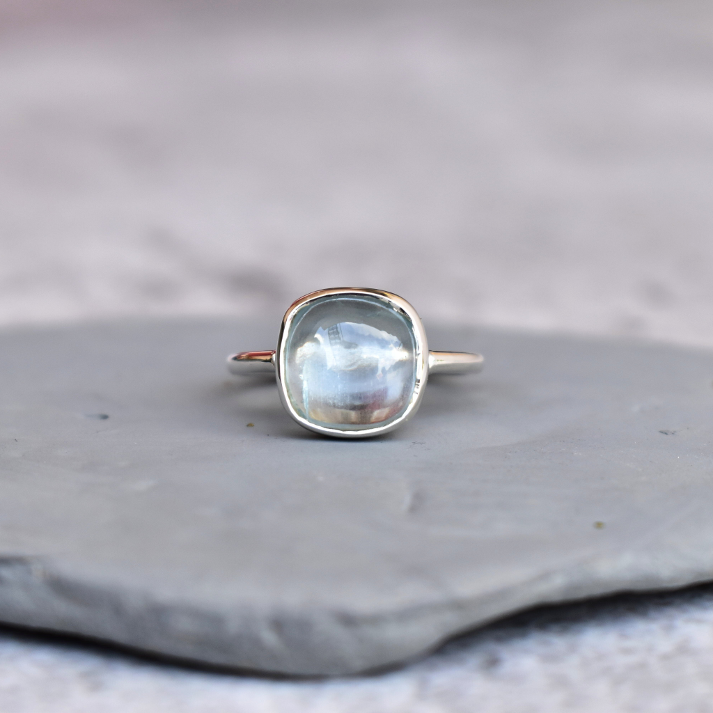 Cushion Conquer - Aquamarine Ring -
