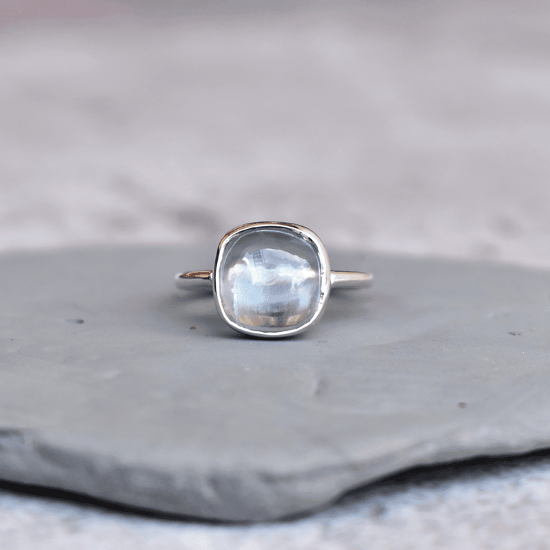 Cushion Conquer - Aquamarine Ring - KEETA LUXURY