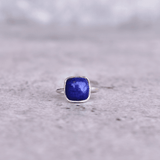 Cushion Conquer - Lapis Lazuli Ring - KEETA LUXURY