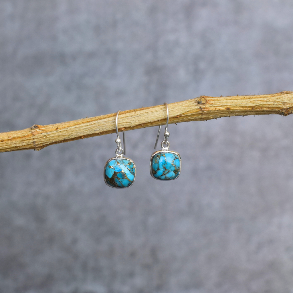 Cushion Conquer - Turquoise Dangle -