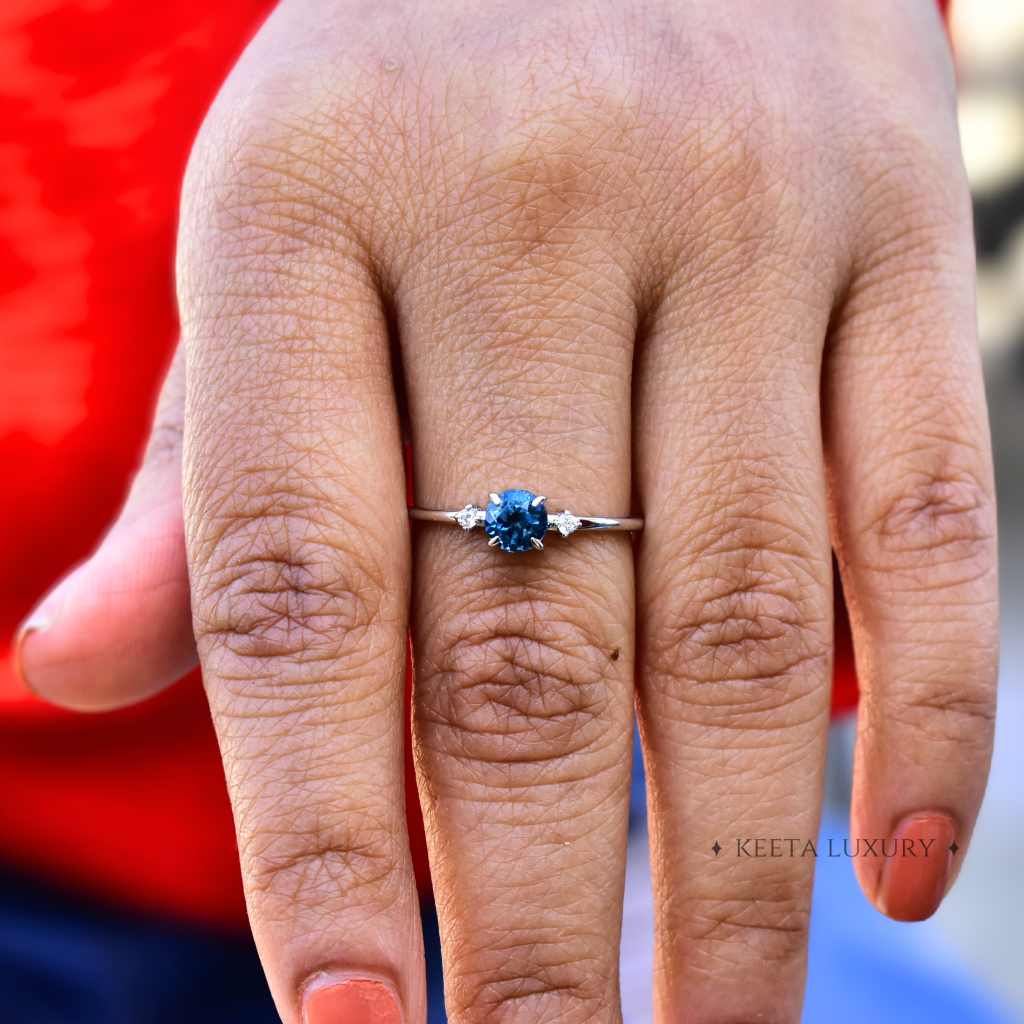 Dainty Breeze - Blue Topaz Ring -