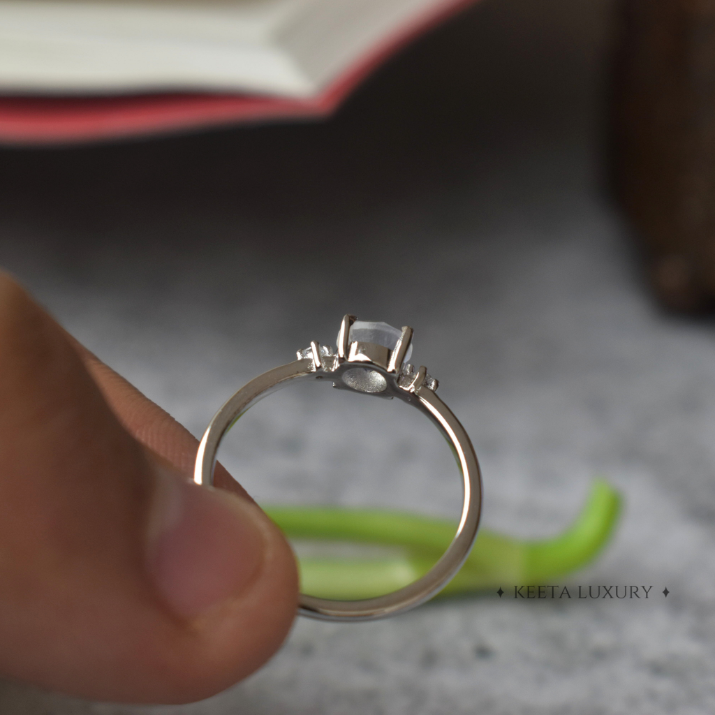 Dainty Charm - Moonstone Ring -