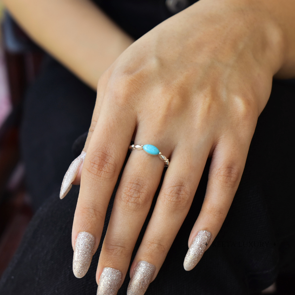Dainty Whispers - Turquoise Ring -