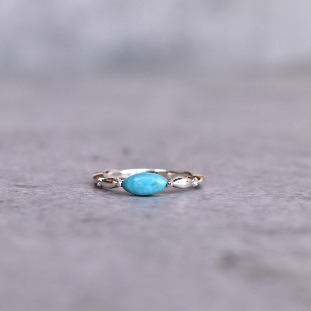 Dainty Whispers - Turquoise Ring -