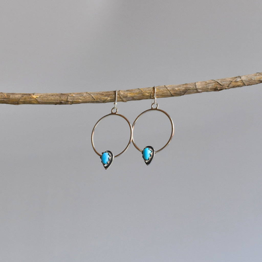 Dewdrop Orb - Turquoise Earrings Earrings
