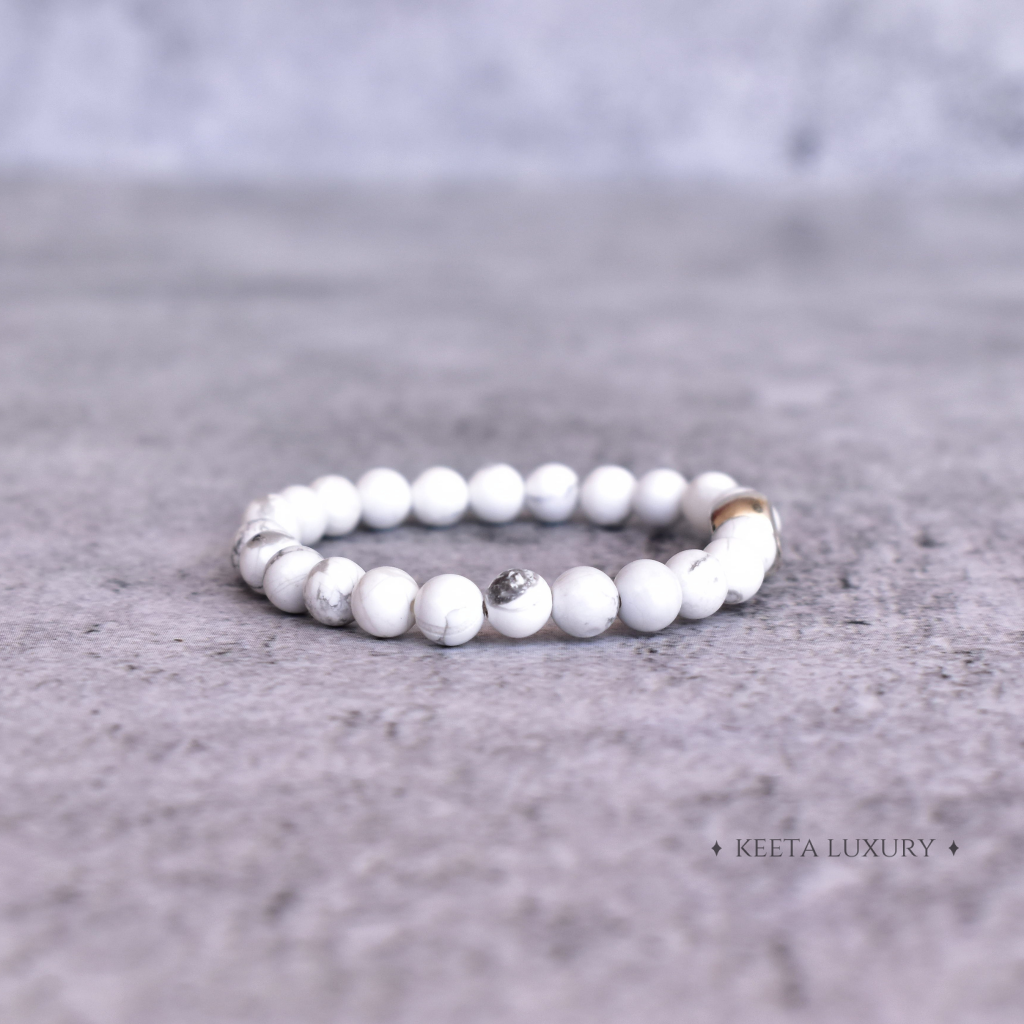 Divine Lotus - Howlite Bracelets -