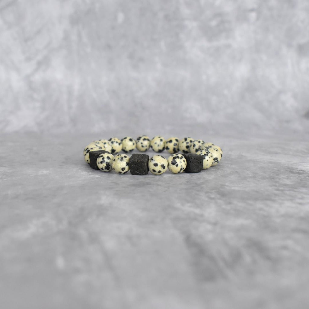 Dogmation - Dalmatian & Lava Bead Bracelet Bracelets
