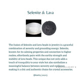 Dual Elemental - Selenite & Lava Bead Bracelet Bracelets
