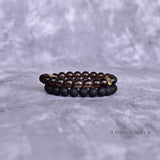 Dual Elemental - Smoky Quartz & Lava Beads Bracelet Bracelets