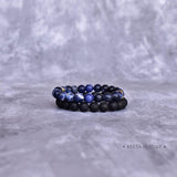 Dual Elemental - Sodalite & Lava Bead Bracelet Bracelets