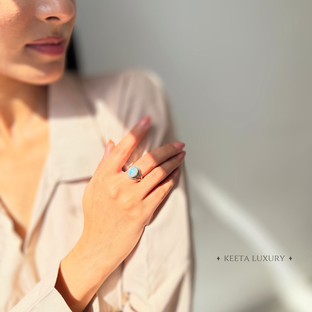 Dusk light - Opal Ring Rings